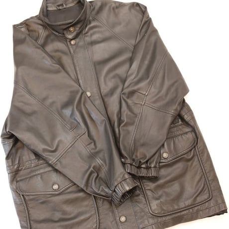 Black Lamb Leather Coat MADE IN ITALY
