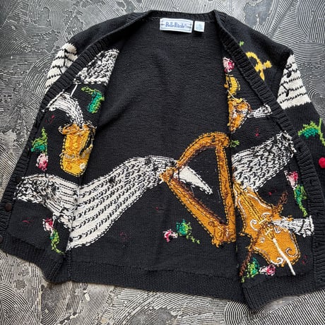 Belle Pointe Ramie×Cotton Hand Knit Cardigan