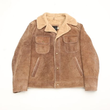 70's J.C.Penny Suede Boa Jacket