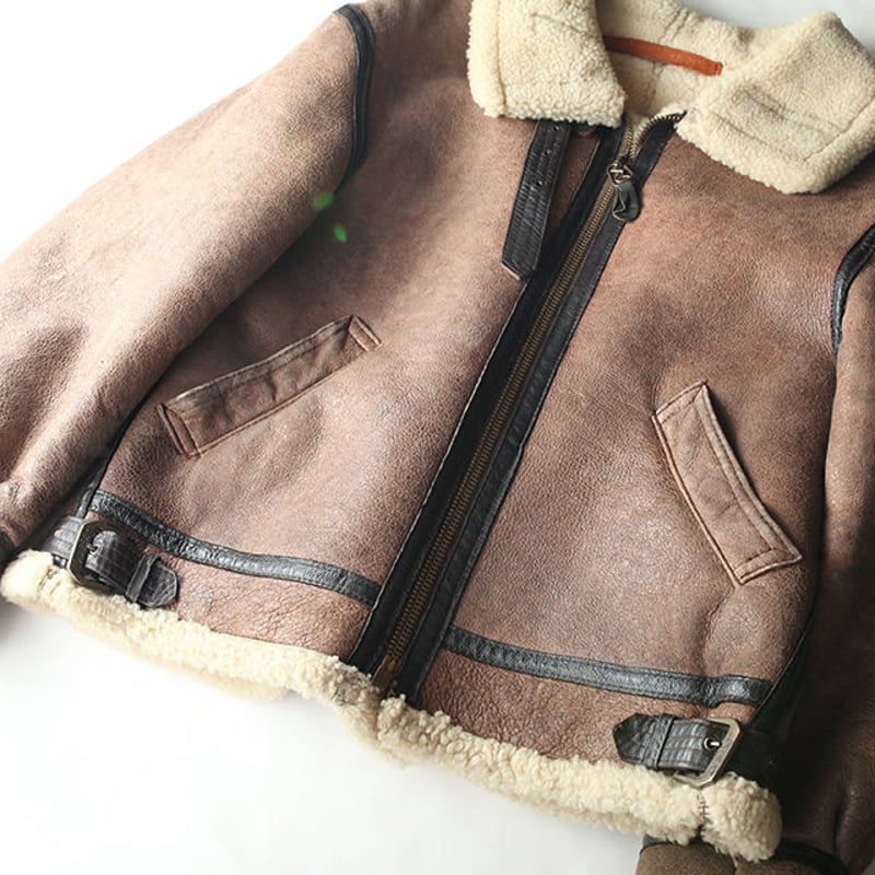 Vintage B-3 Mouton Leather Jacket AVIREX | Strato Vintage B-3 Mouton Leather Jacket AVIREX | Strato
