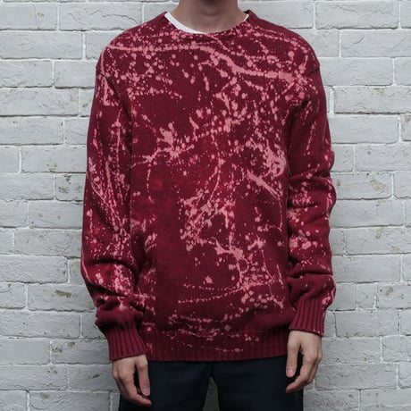 Hard Bleach Wash Cotton Sweater