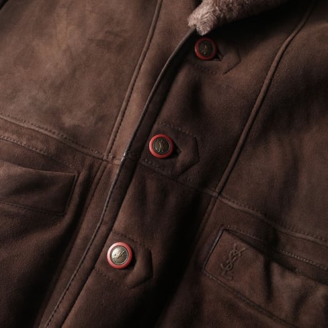 Vintage Yves Saint Laurent Mouton Coat