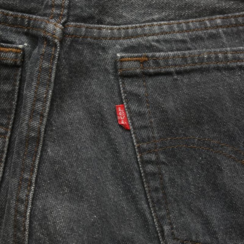 80s Levi's 501-0658 Black Denim Pants | Strato