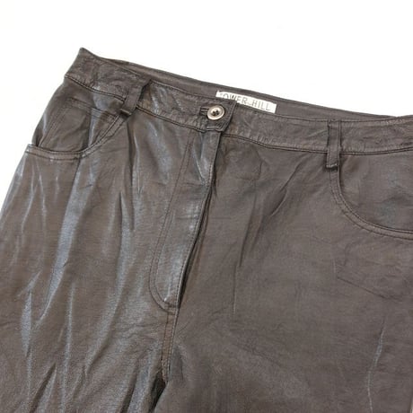 Black Leather Pants Slim Fit
