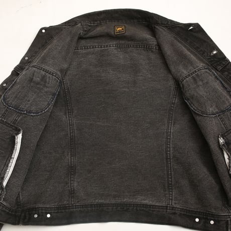 80-90s Lee 220 Black Denim Jacket