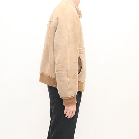 Vintage Mouton Zip Up Jacket