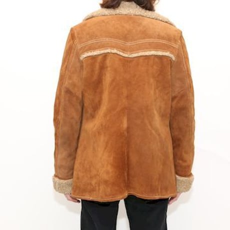 Suede Leather Shearing Coat