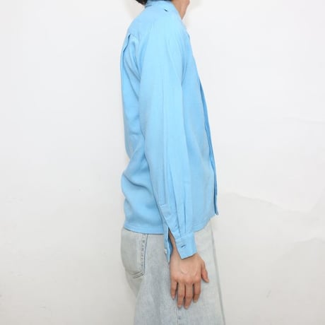 Da Vinci Open Collar Rayon Shirt