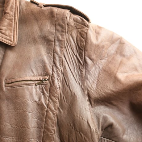 Vintage Brown Leather Jacket