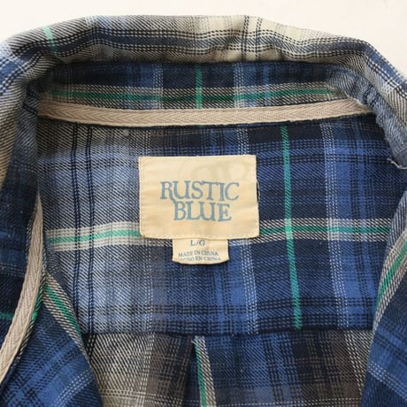 Ombre Plaid Cotton Flannel Shirt