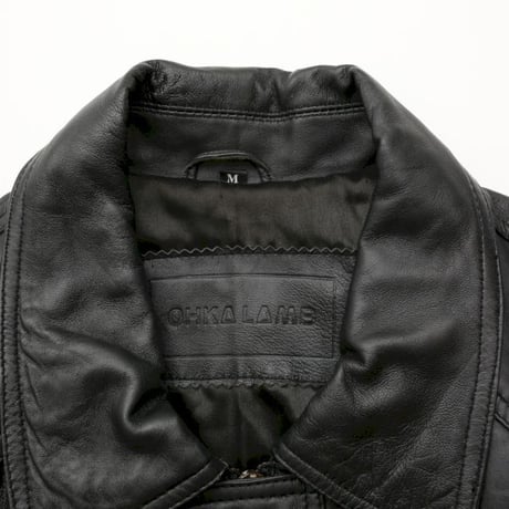 Black Lamb Leather Coat
