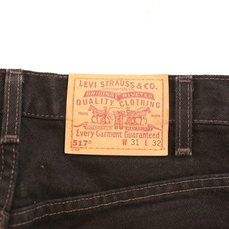 Levi's 517 Black Denim Pants MADE IN USA