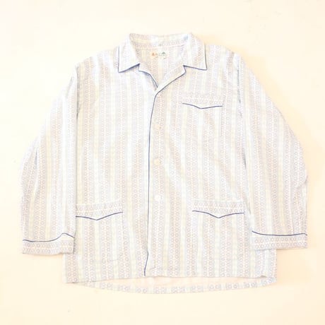 Stripe Pattern Pajama Shirt