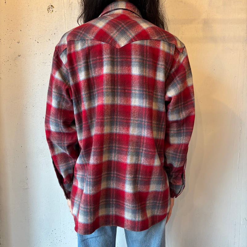 稀少⭐︎ 90s ペンドルトン・ウェスタンフリンジ付きウールラグ 70s Pendleton Wool Jacket | Strato