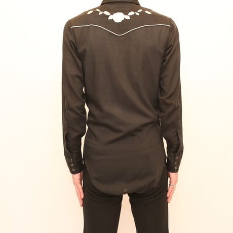 Wrangler Black Western Shirt