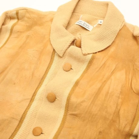 Vintage Knit x Leather Jacket