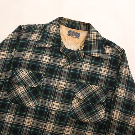 40s Pendleton Wool Plaid Loop Shirt