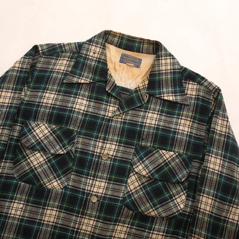 40s Pendleton Wool Plaid Loop Shirt | Strato