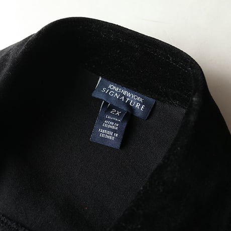 Black Velvet Trucker Type Jacket