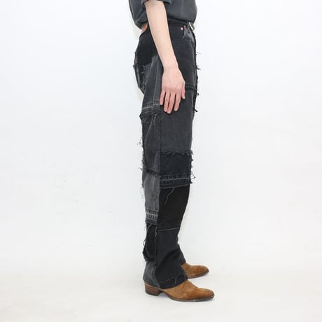 Levi's Patchwork Remake Black Denim Pants