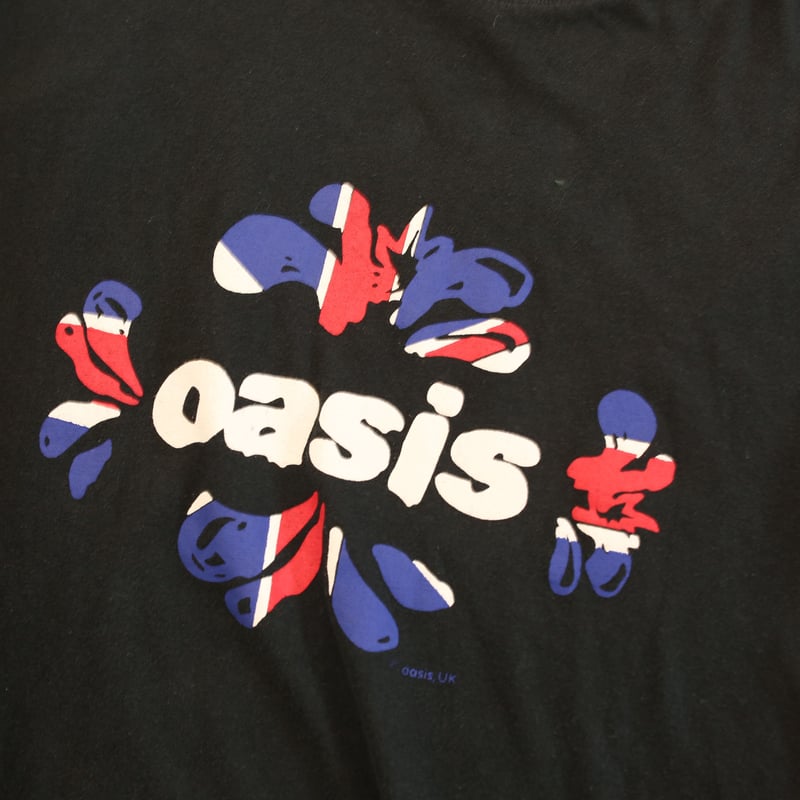Oasis 星条旗デザイン Tシャツ Mサイズ OASIS オアシス (10月 来日 記念 ) - Knebworth Vertical Stripe