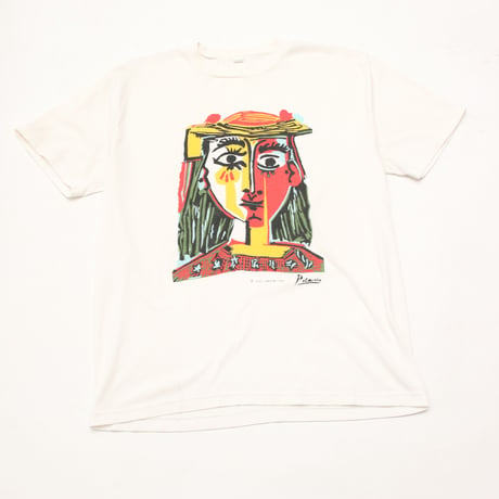 80's Picasso Art T-Shirt 'Bust Of A Woman With Hat'