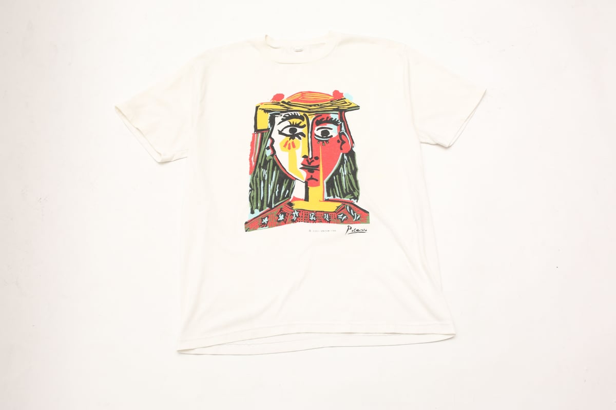 80's Picasso Art T-Shirt 'Bust Of A Woman With ...