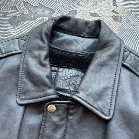 Black Lambskin Flight Jacket