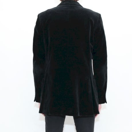 Euro Vintage Black Velour Jacket
