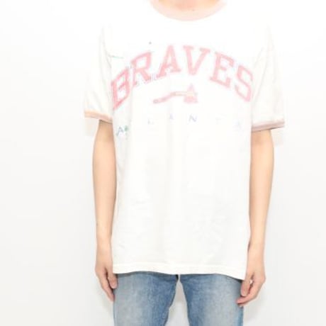 90's Atlanta Braves Ringer T-Shirt