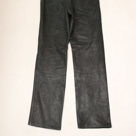 Lee Black Leather Pants Slim Fit