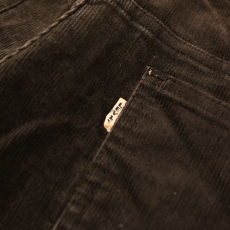 Levi's Black Corduroy Flared Pants Big E