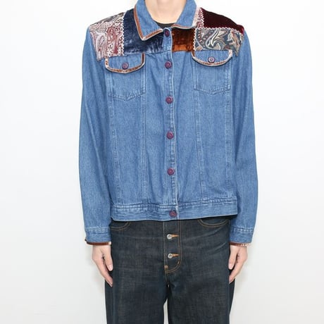 Patchwork Denim Trucker Jacket