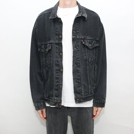 90's Levi's 70507-4858 Black Denim Jacket  MADE IN USA
