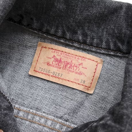 Levis 70505 Black  Denim Trucker Jacket