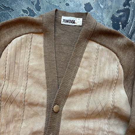 Tundra Suede × Wool Knit Cardigan MADE IN CANADA