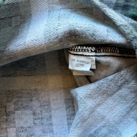Euro Vintage Plaid Print Flannel Shirt