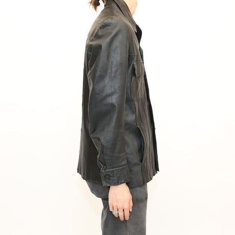 Black Leather Trucker Jacket
