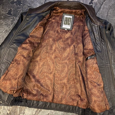 Via Nuova Pelle Stand Collared Leather Jacket