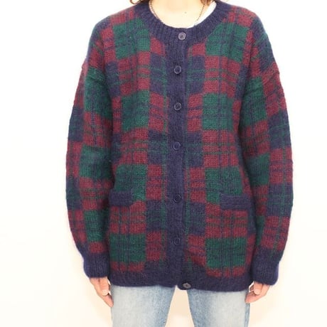 Mohair Hand Knitted Cardigan