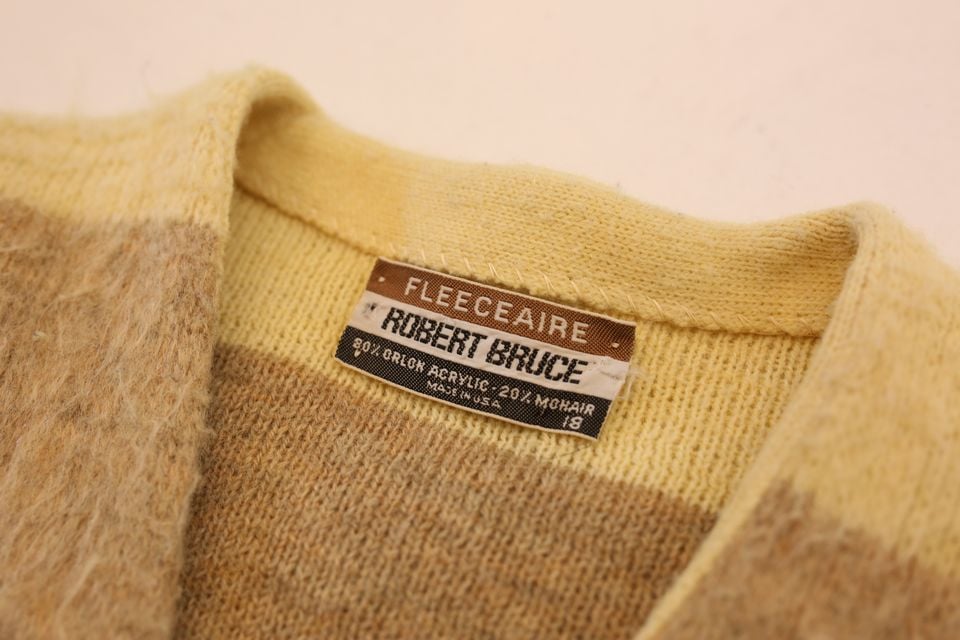 60's Robert Bruce Mohair Knit Cardigan | Strato
