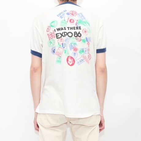 Vintage Ringer T-Shirt "EXPO 86"