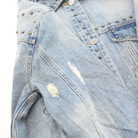 Studs Design Denim Jacket