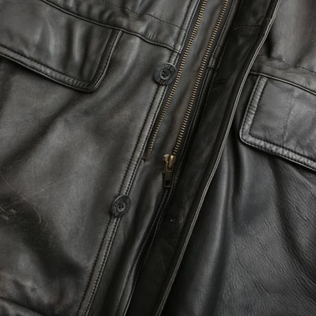 Black Lamb Leather Coat