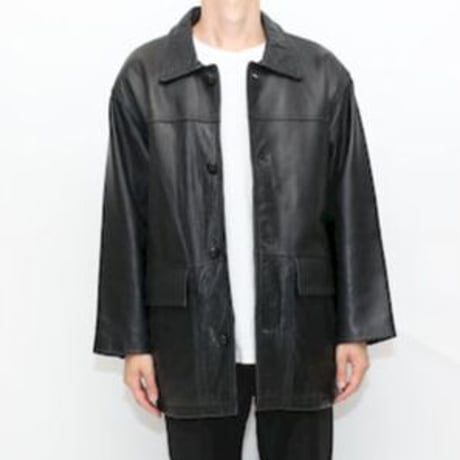 Black Leather Coat