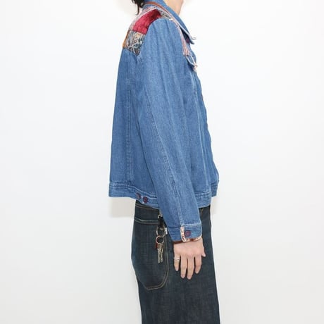 Patchwork Denim Trucker Jacket