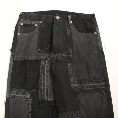 Levi's Patchwork Remake Black Denim Pants