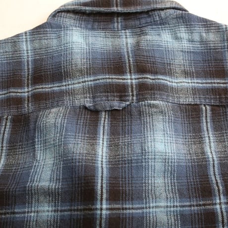 Ombre Plaid Cotton Flannel Shirt