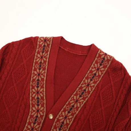 Cable Design Knit Cardigan