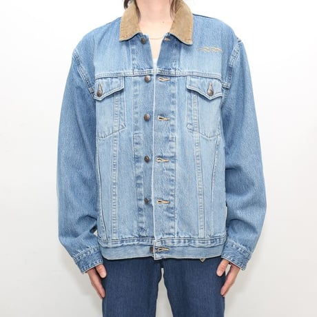 Corduroy Collar Denim Jacket